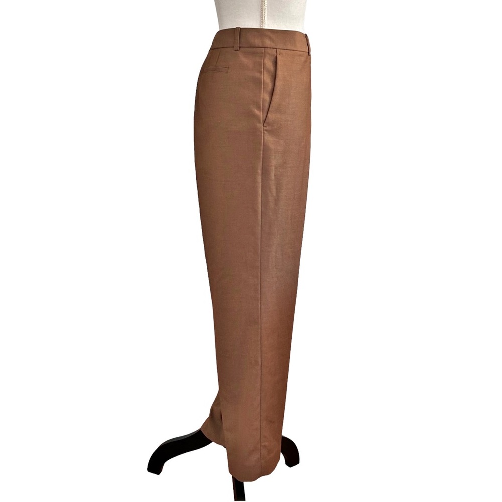 NEW DKNY Paint The Town Red Wide Leg Dress Pants Women’s SZ 16 in Toast - Picture 3 of 9